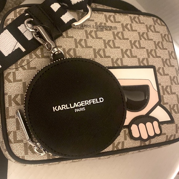 Karl Largerfeld CrossbodyBag with Removable Coin Pouch 2PC’s NWT retail:$198 - Picture 4 of 8